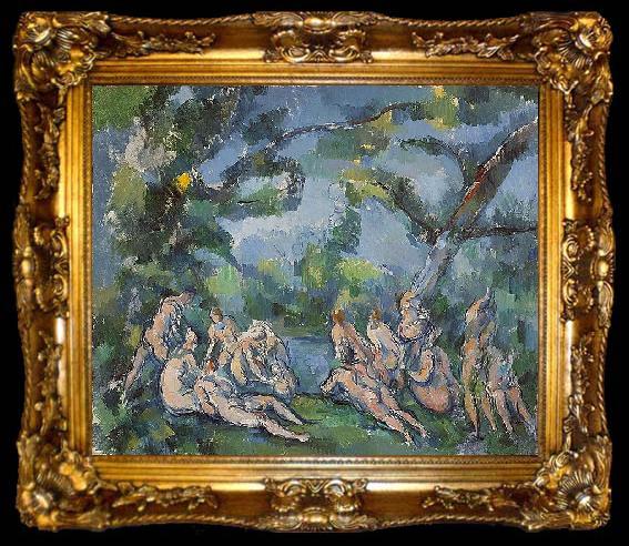 framed  Paul Cezanne Badende, ta009-2